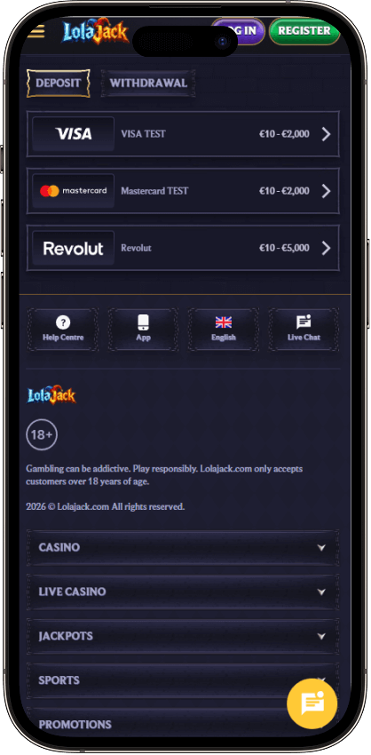 Lola Jack Casino Payments